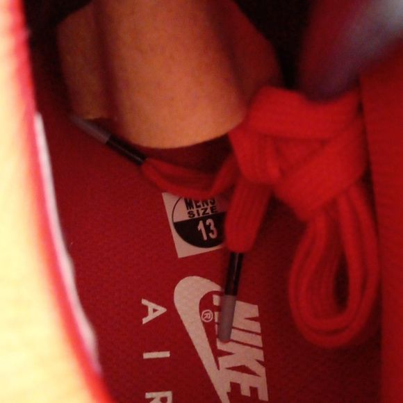 Nike Air Force 1 High LV8 Wolf Gray & Red - Picture 10 of 10